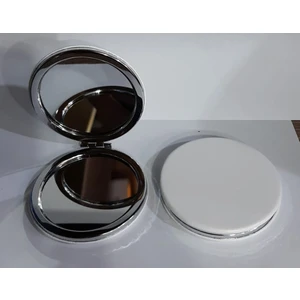 Beyaz Renk Büyüteçli Cep Aynası