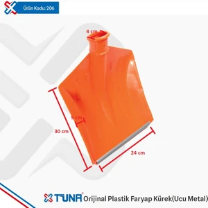 Tuna Plastik 206 Orijinal Plastik Faryap Kürek No 4 Ucu Metal