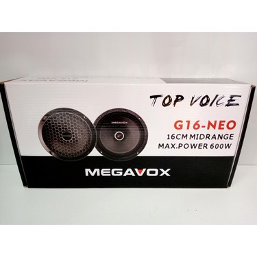 Megavox 16 Cm Neo Midrange 600 W 100RMS Demir Kapak Kurşun Fiyatı