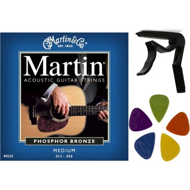 enses M zik Martin M550 Phosphor Bronze Medium 13 Akustik Fiyat