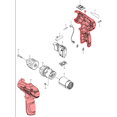 ◆まぁぽく Makita DF330D Takım Gövde Ürün Kodu 187359-3 Fiyatı