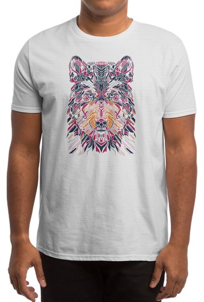 Fizello Wolfie Wolf Beyaz Spor Tişört