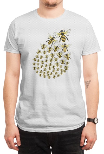 Fizello Kids Back To School Yellow Honey Bee Gift T-Shirt Beyaz Spor Tişört