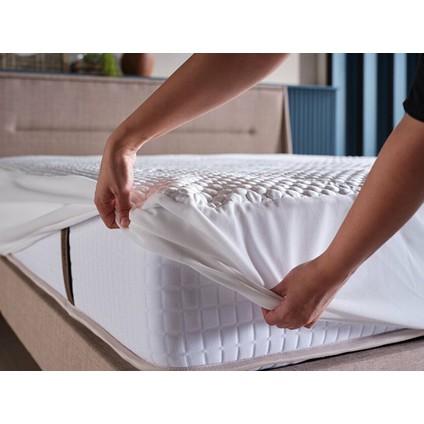 Cooler Sıvı Geçirmez Fitted Alez 150 x 200 cm Beyaz
