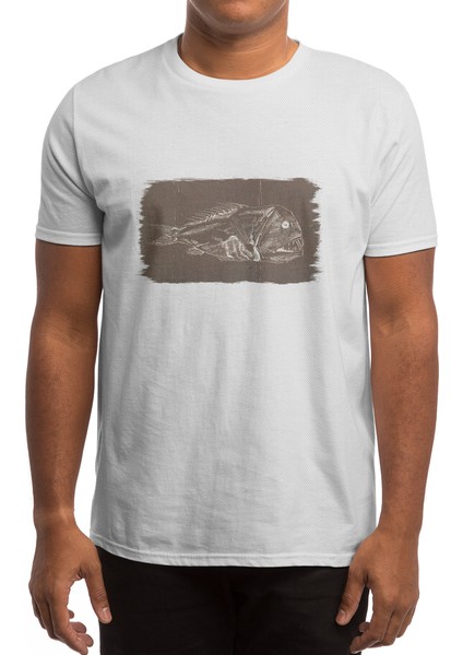 Fish Fossil Beyaz Spor Tişört