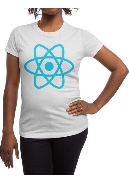 Reactjs React Js Javascript Programmer Beyaz Spor Tişört