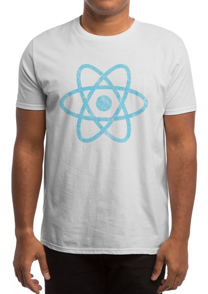 Vintage Reactjs React Js Javascript Framework Beyaz Spor Tişört