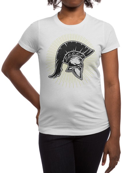 Spartan Helmet Beyaz Spor Tişört
