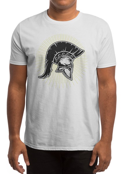 Spartan Helmet Beyaz Spor Tişört