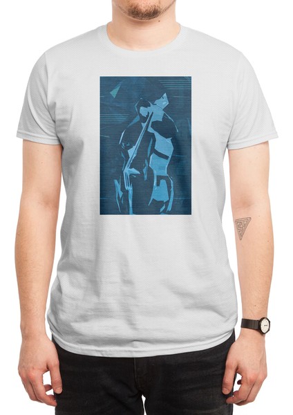 Jazz Contrabass Beyaz Spor Tişört