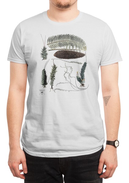 Cycads By Encycloart | Living Fossil Plant Botanical Tee Beyaz Spor Tişört