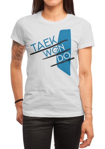 Taekwondo Beyaz Spor Tişört