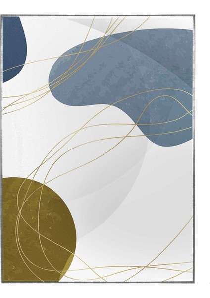 Şekiller ve Çizgiler Pastel Renkler Modern Poster P-001686