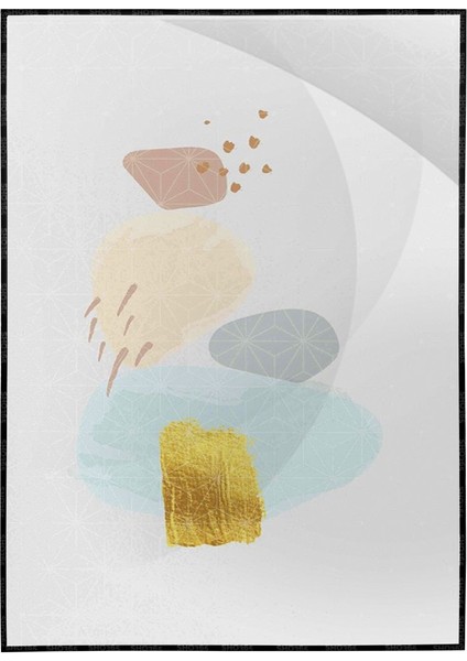 Şekiller Modern Karışık Renkler Modern Poster P-002971