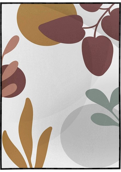 Bitki Yapraklar ve Şekiller Modern Poster P-002465