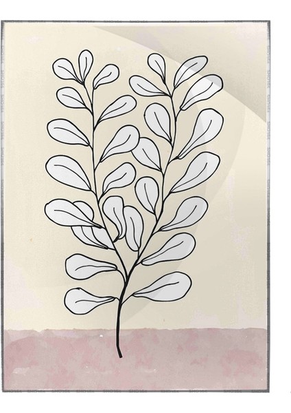 Doğa Çiçek ve Yaprak Kırmızı Turuncu Renkler Modern Poster P-004229