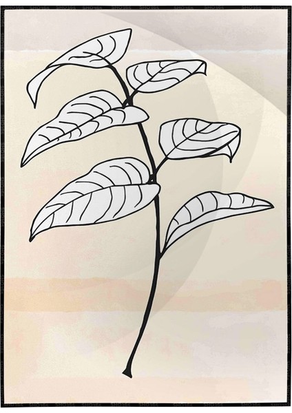 Doğa Çiçek ve Yaprak Kırmızı Turuncu Renkler Modern Poster P-004231