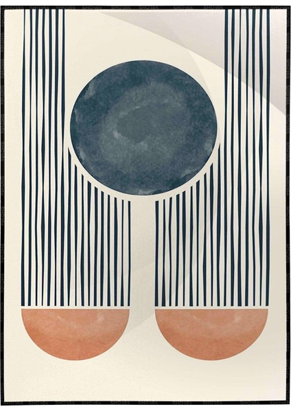 Şekiller Karışık Renkler Modern Poster P-004298