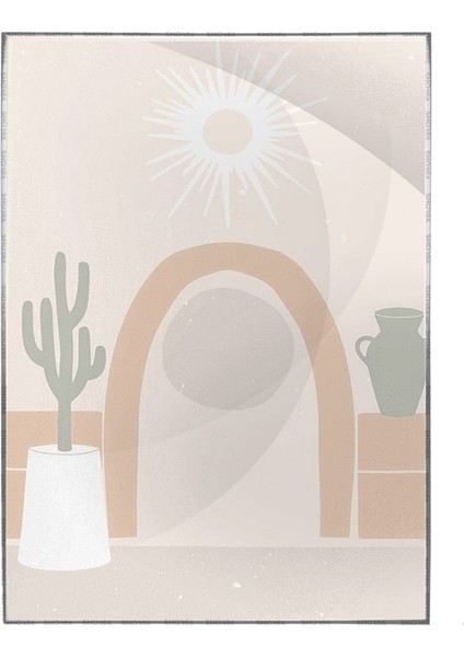 Antik Manzara Pastel Renkler Modern Poster P-000293