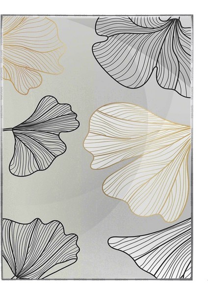 Çiçekler Gri Renkler Modern Poster P-000825