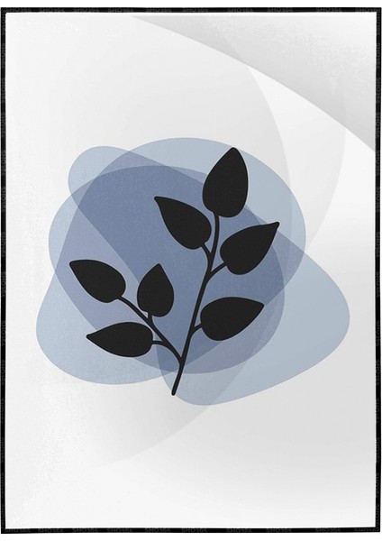 Bitki Yapraklar ve Şekiller Modern Poster P-002043