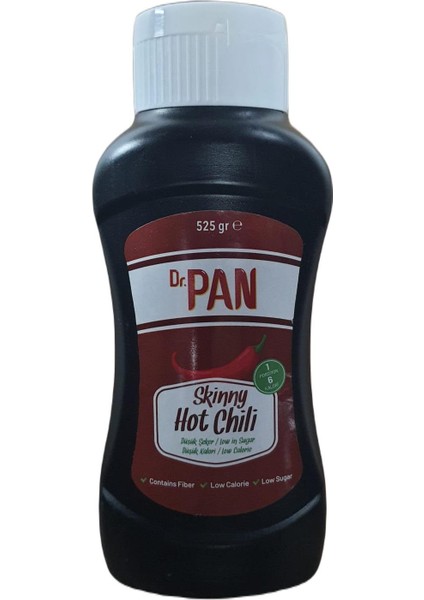 Dr Pan 2'li Şekersiz Sos Paketi Hot Chili Sos 525 gr - Hardal Sosu Şekeriz Düşük Kalorili 260 gr