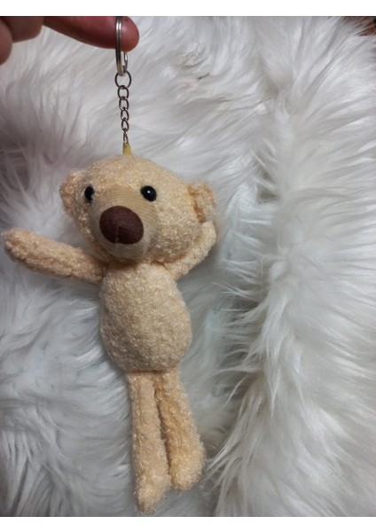 Teddy Ayıcık Anahtarlık - Krem Rengi Peluş Teddy Anahtarlık modelleri