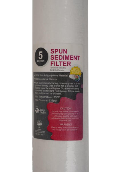 Açık Kasa Su Arıtma Cihazı 20" Inç Spun Sediment Filtre