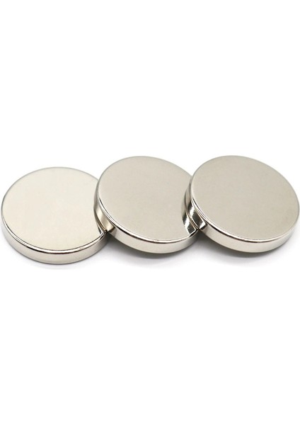 Çok Güçlü Neodyum Mıknatıs Yuvarlak Disk 30x5 mm (2`li Paket)