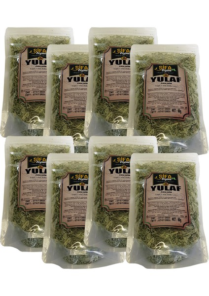 8 Paket Yeşil Yulaf Samanı Gölgede Kurutulmuş