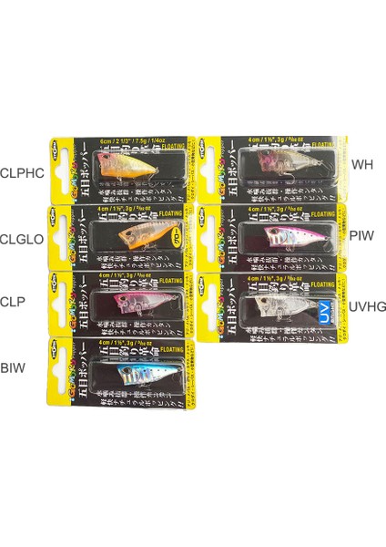 Gomoku Popper Maket Balık 4cm 3gr