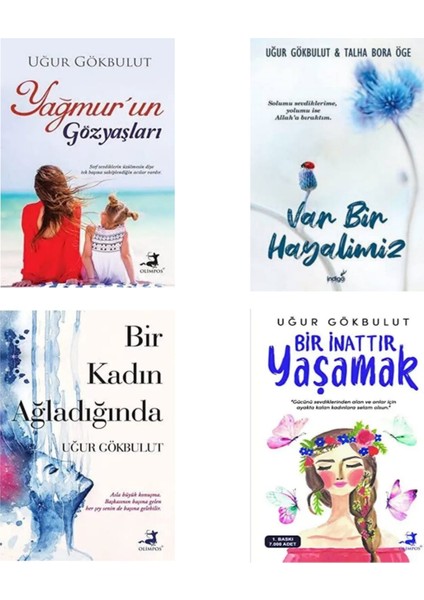 Yağmur'un Gözyaşları - Var Bir Hayalimiz - Bir Kadın Ağladığında - Bir İnattır Yaşamak - 4 Kitap