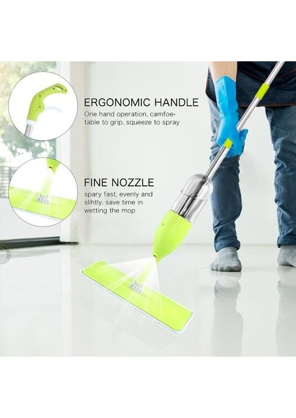 Ev Kullanımı İçin Su Püskürtme Mop El Yıkama (Yurt Dışından)