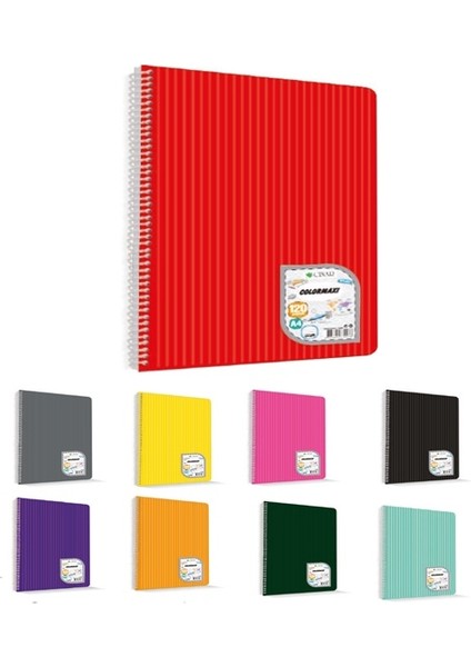 Çınar 60 Yaprak Çizgili Defter A4 Spiralli Pp - 2 Adet