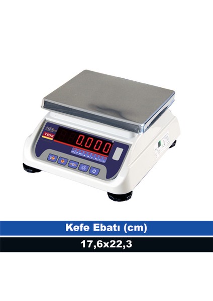 Eko 3 kg 0,5 gr Tartım Terazisi (Onaylı)