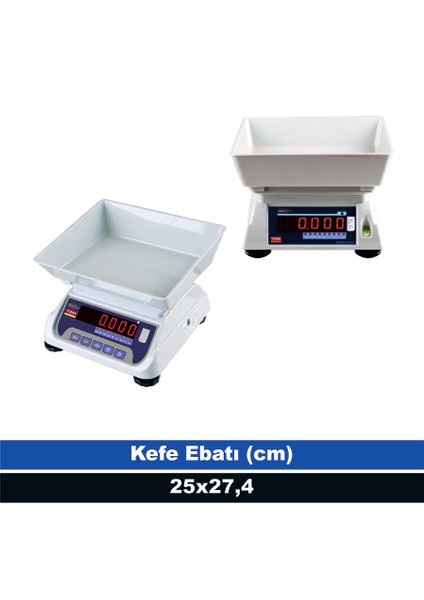 Eko 15 kg 2 gr Tartım Terazisi Çift Ekran (Onaylı)