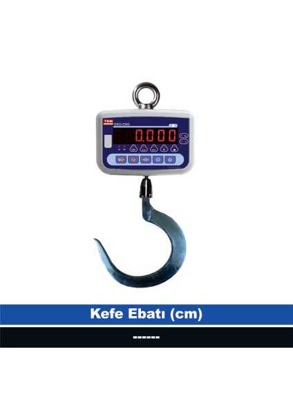 Eko 300 kg 100 gr Çengel (Kancalı) Tartım Baskülü (Onaylı)