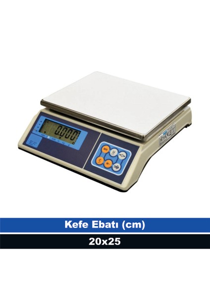 Mtc 30 kg 1 gr Tartım Terazisi (Onaysız)