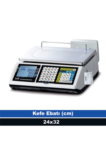 CT-100B 15 kg 2 gr Fiş Yazıcılı Terazi (Onaylı)