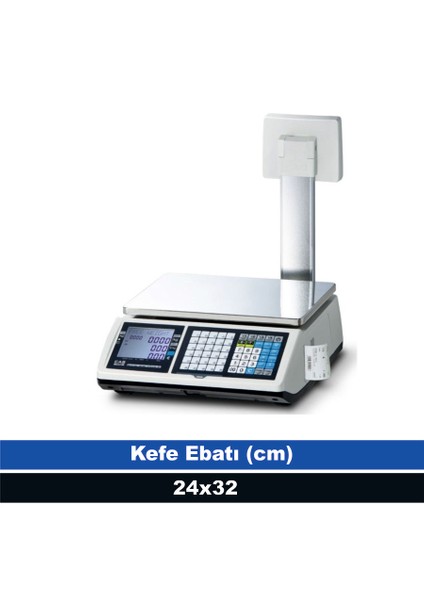 CT-100P 15 kg 2 gr Fiş Yazıcılı Terazi (Onaylı)