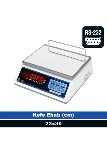 Ege 30 kg 5 gr Bilgisayar Bağlantılı Tartım Terazisi (Onaylı)