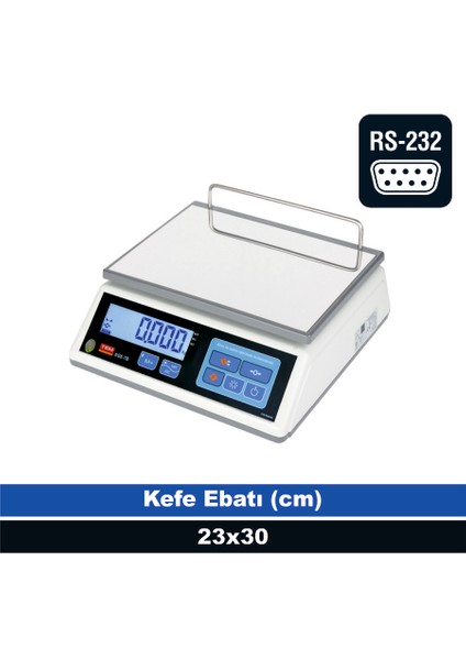 Ege 3 kg 0.5 gr Bilgisayar Bağlantılı Tartım Terazisi (Onaylı)