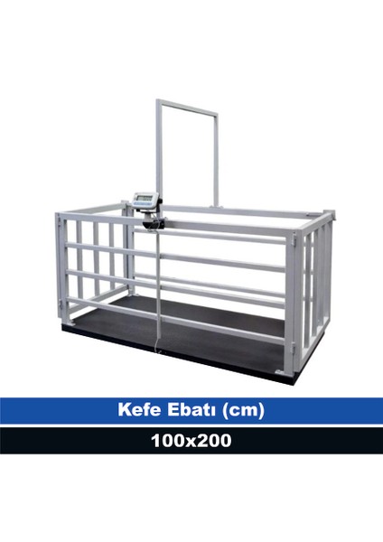 Eko 1500 kg 100X200 cm Büyükbaş Canlı Hayvan Tartım Baskülü (Onaysız)