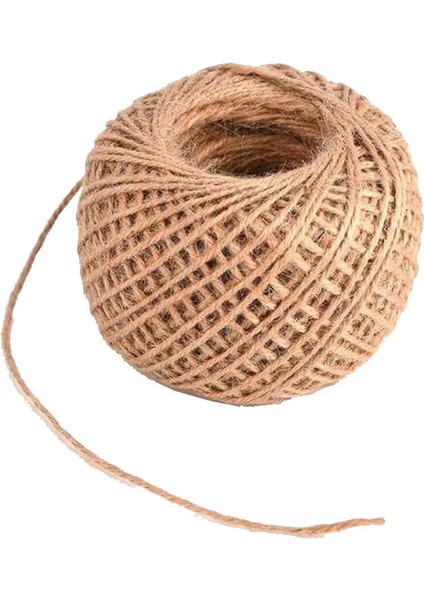 Jut Dekoratif 2 Top – 100 Metre 100 Gram Çuval Hasır Halat Ipi (2 Adet)