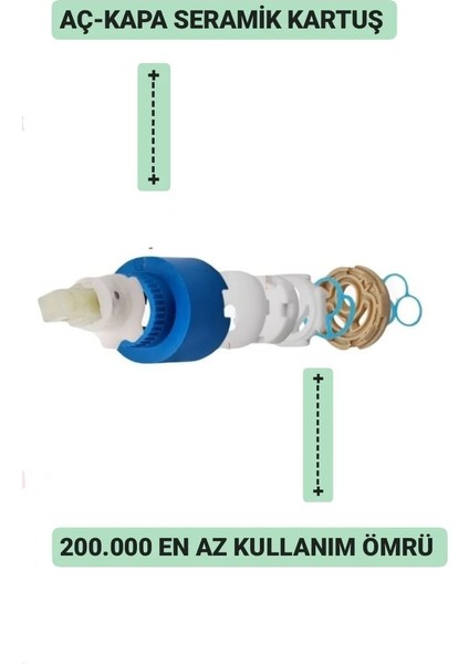 Kare Mutfak Eviye Bataryası Beyaz Çift Su Girişli Pirinç Malzeme fırsatları