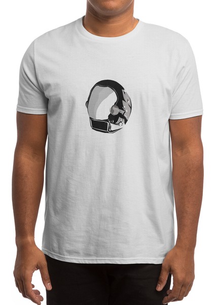 Space Helmet Beyaz Spor Tişört