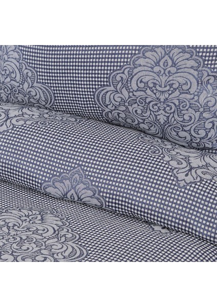 Amelie Indigo Çift Kişilik Yatak Örtüsü Set