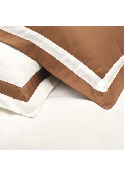 Karaca Home White Col Porto Gold Çift Kişilik Percale Nevresim Takımı