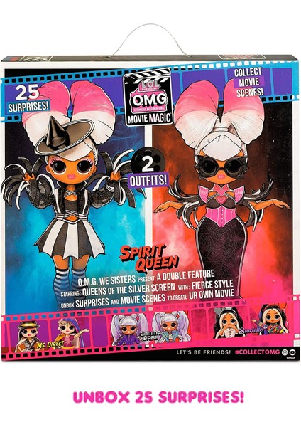 Lol Surprise Omg Movie Magic Spirit Queen - (1 Adet Bebek Içerir) 25 Sürpriz ve Film/tiyatro Çalma Seti ile Koleksiyon Moda Bebek - Seri 1 - Moda, Aksesuar ve Daha Fazlası fırsatları