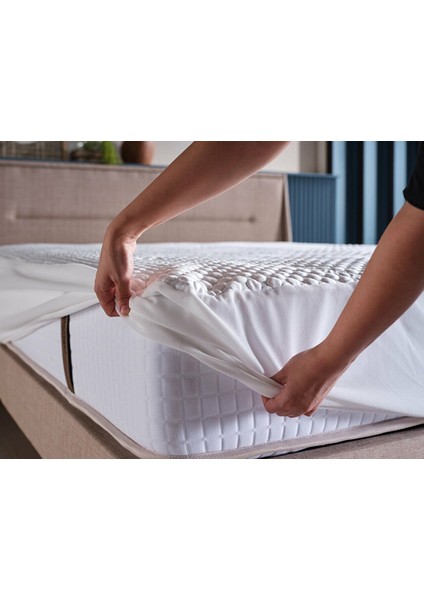 Collagen Sıvı Geçirmez Fitted Alez Beyaz 140 x 190 cm